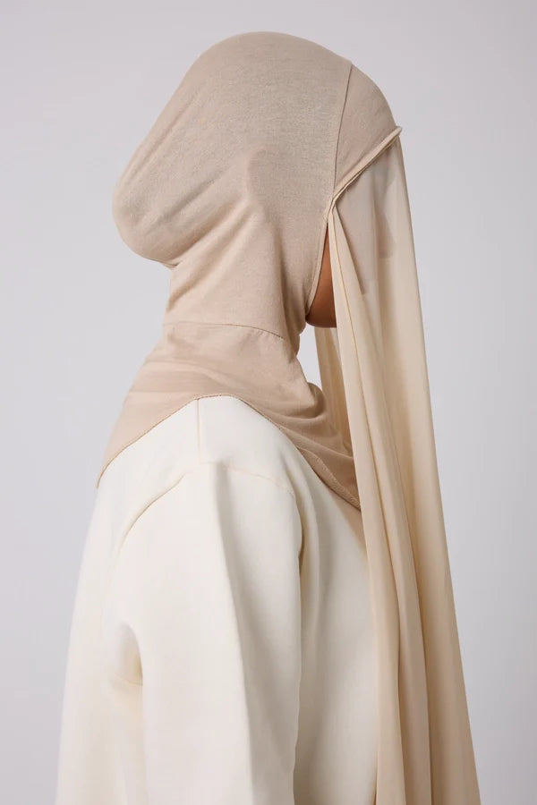 Instant Hijab - 2 in 1 Chiffon & Full Coverage
