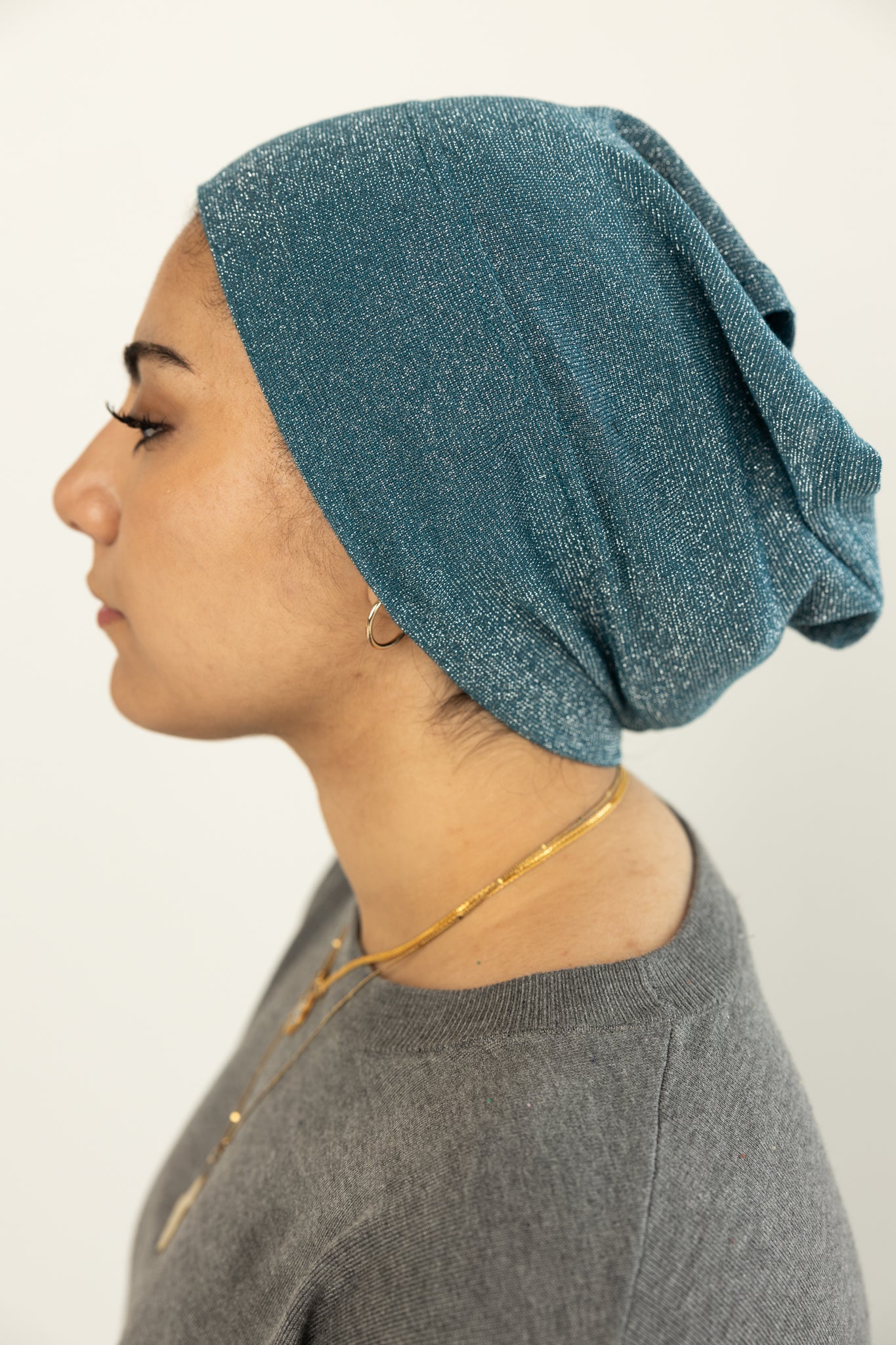 Shimmer Under Scarf - Turquoise