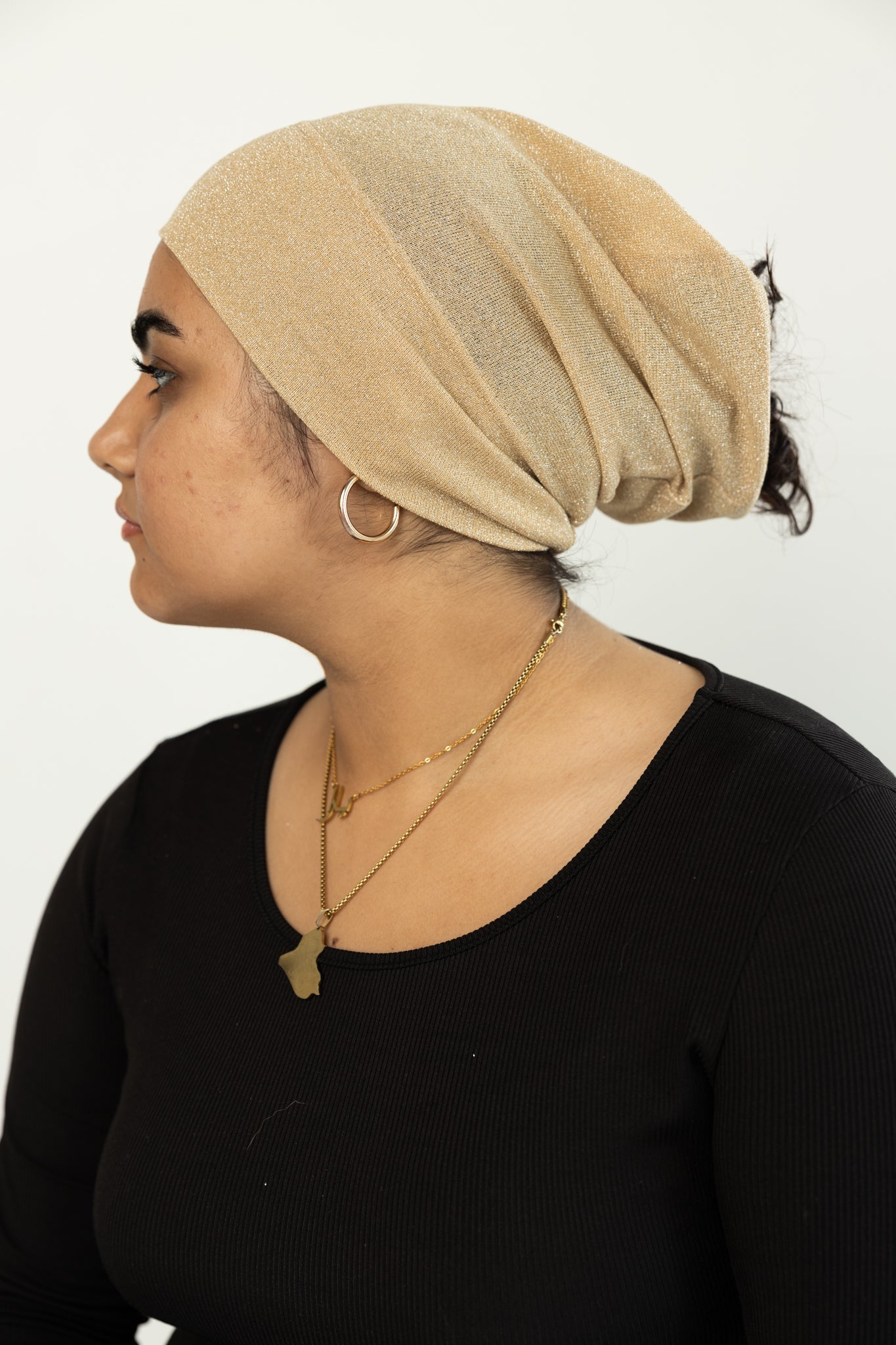 Shimmer Under Scarf - Gold