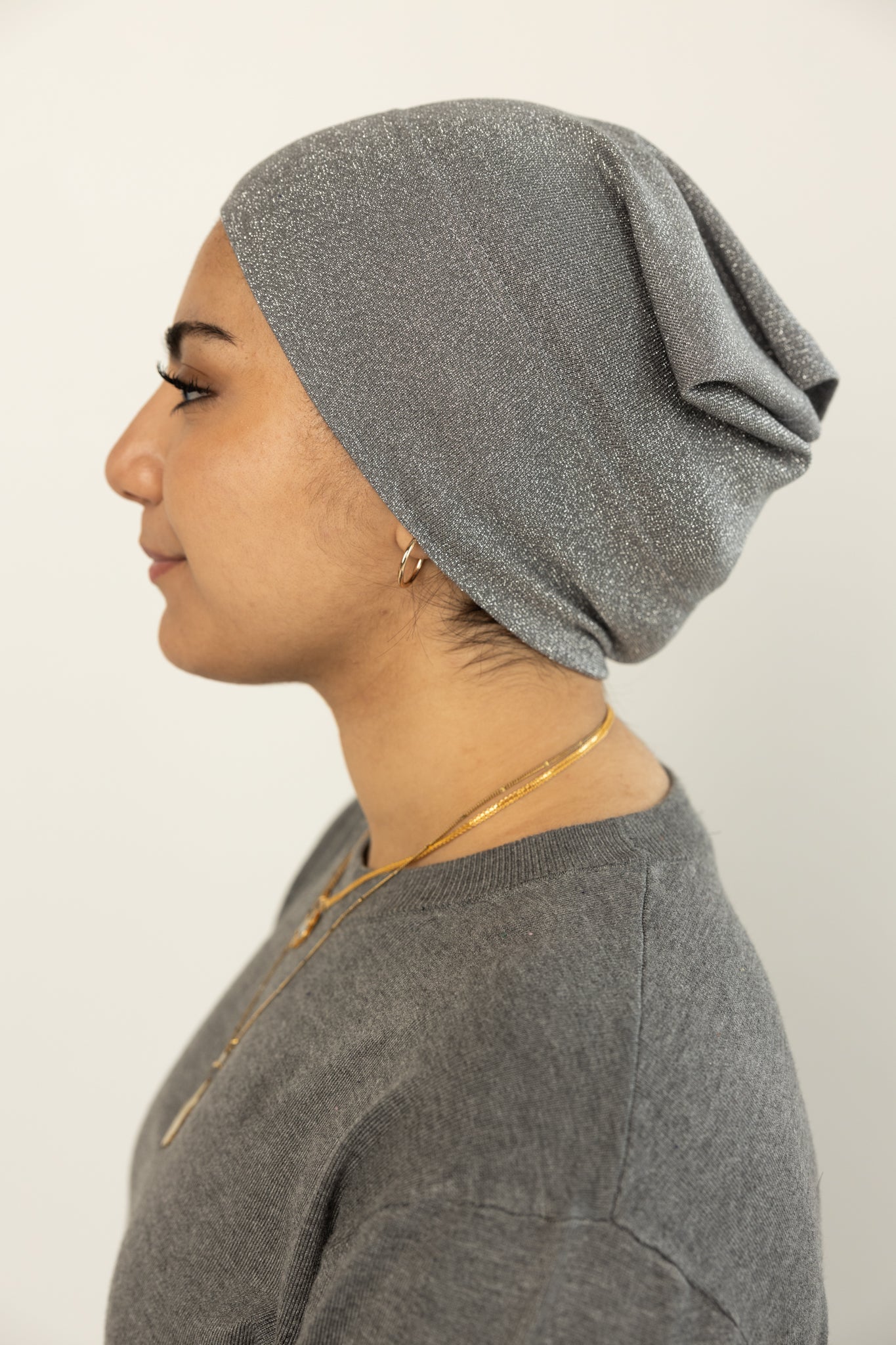 Shimmer Under Scarf - Dark Gray