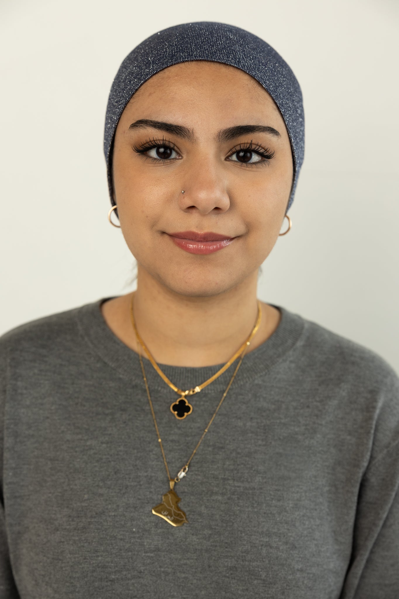 Shimmer Under Scarf - Navy Blue