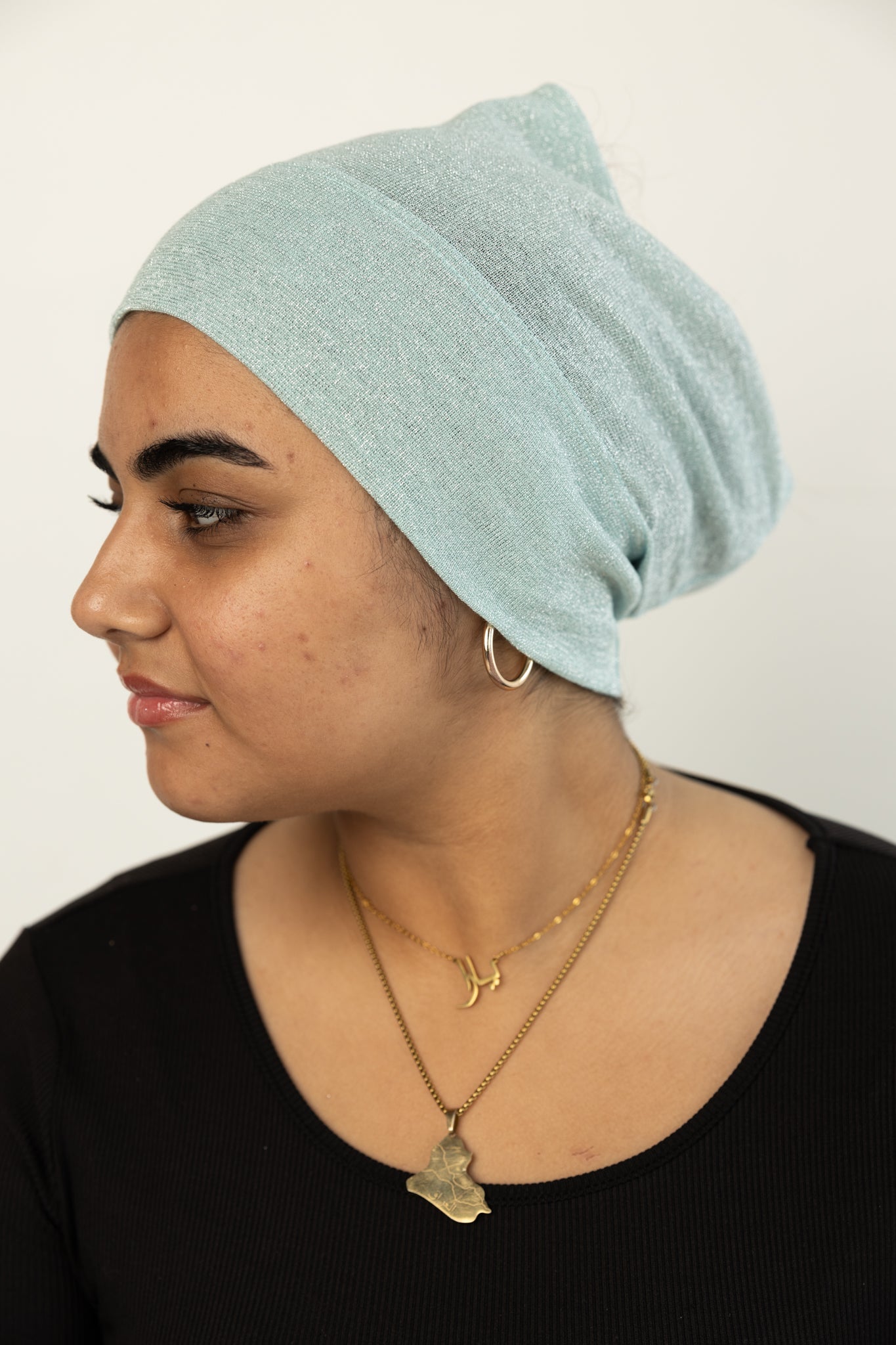 Shimmer Under Scarf - Mint