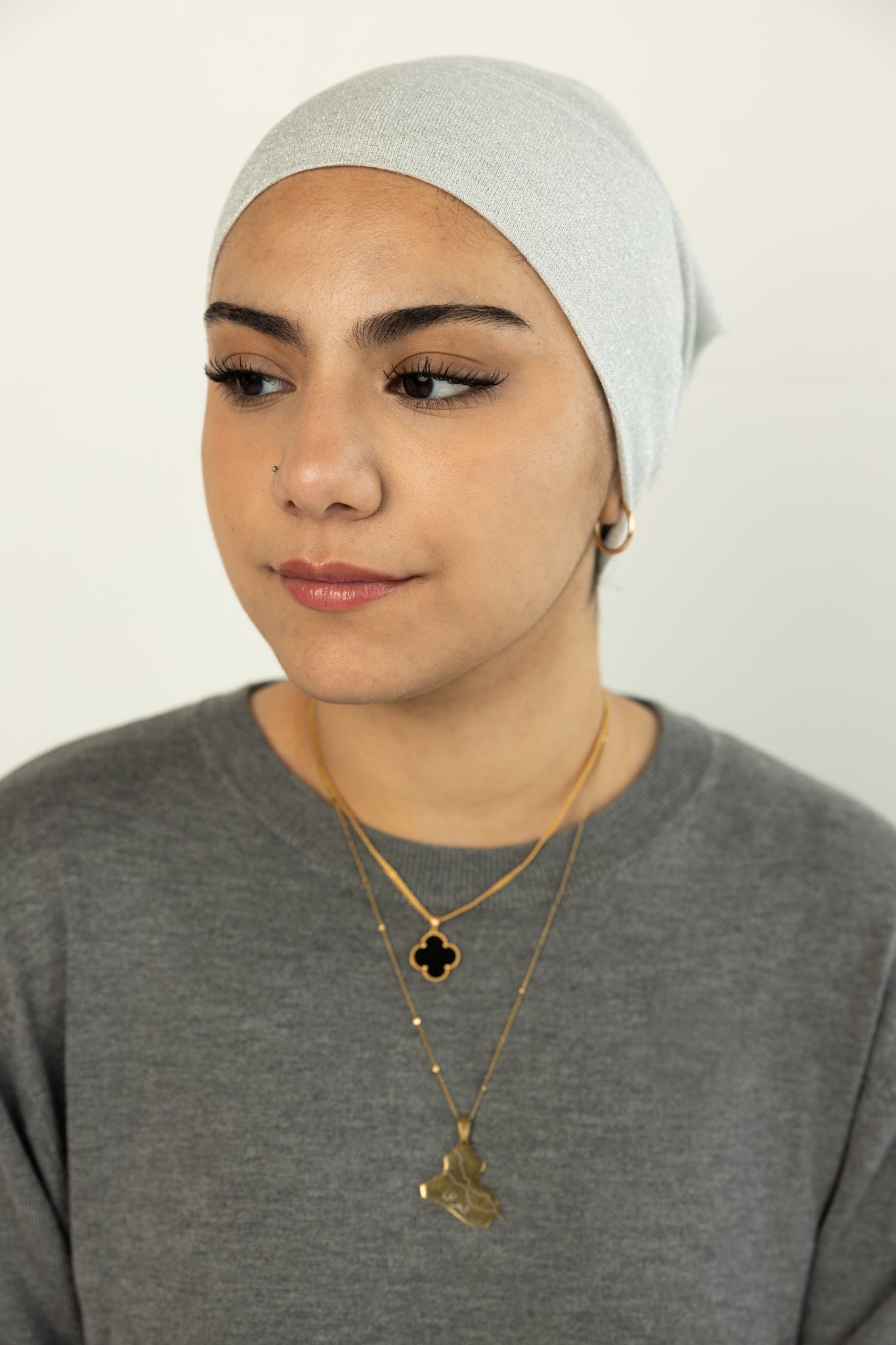 Shimmer Under Scarf - Silver