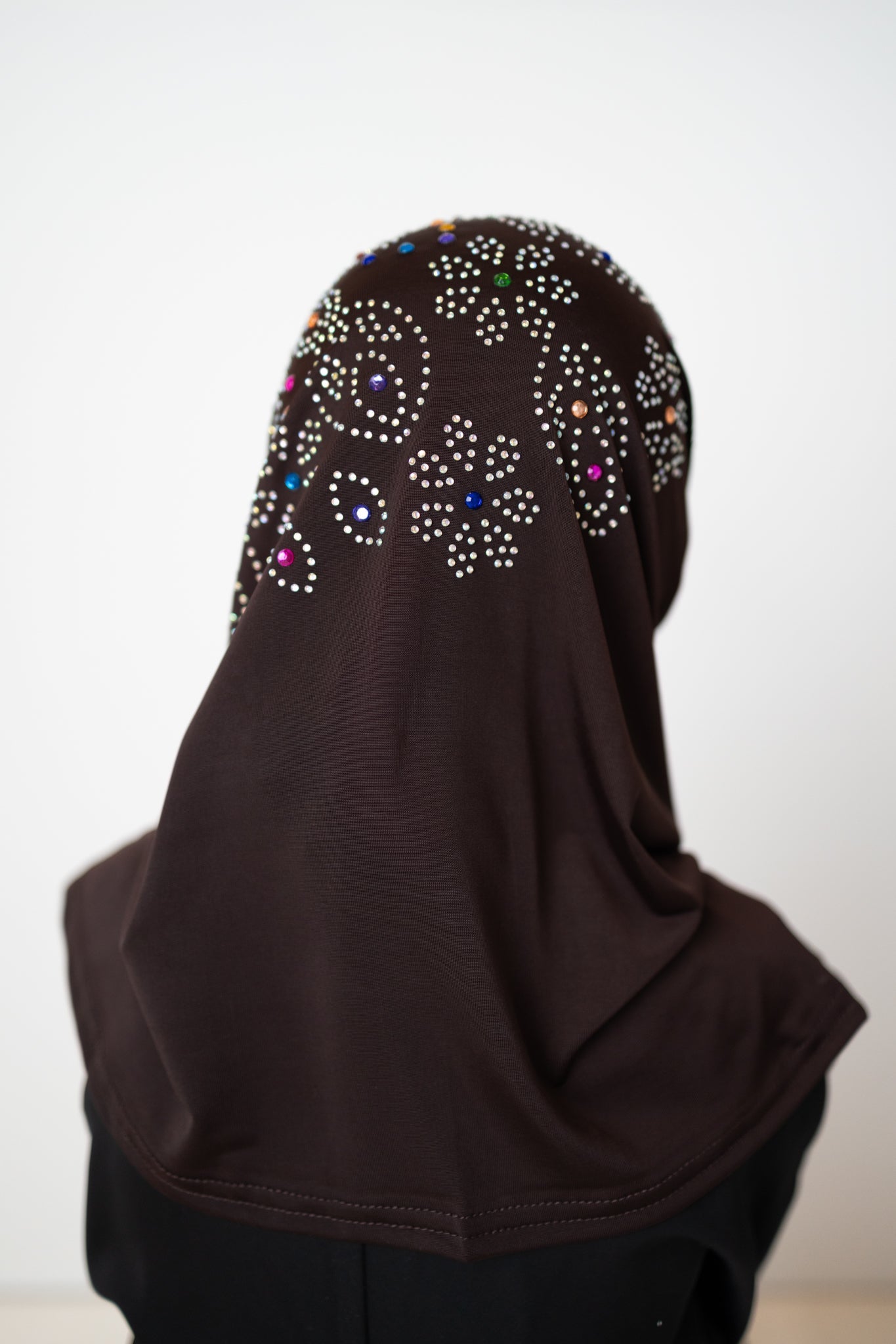 Slip-On Girls Hijab - Brown