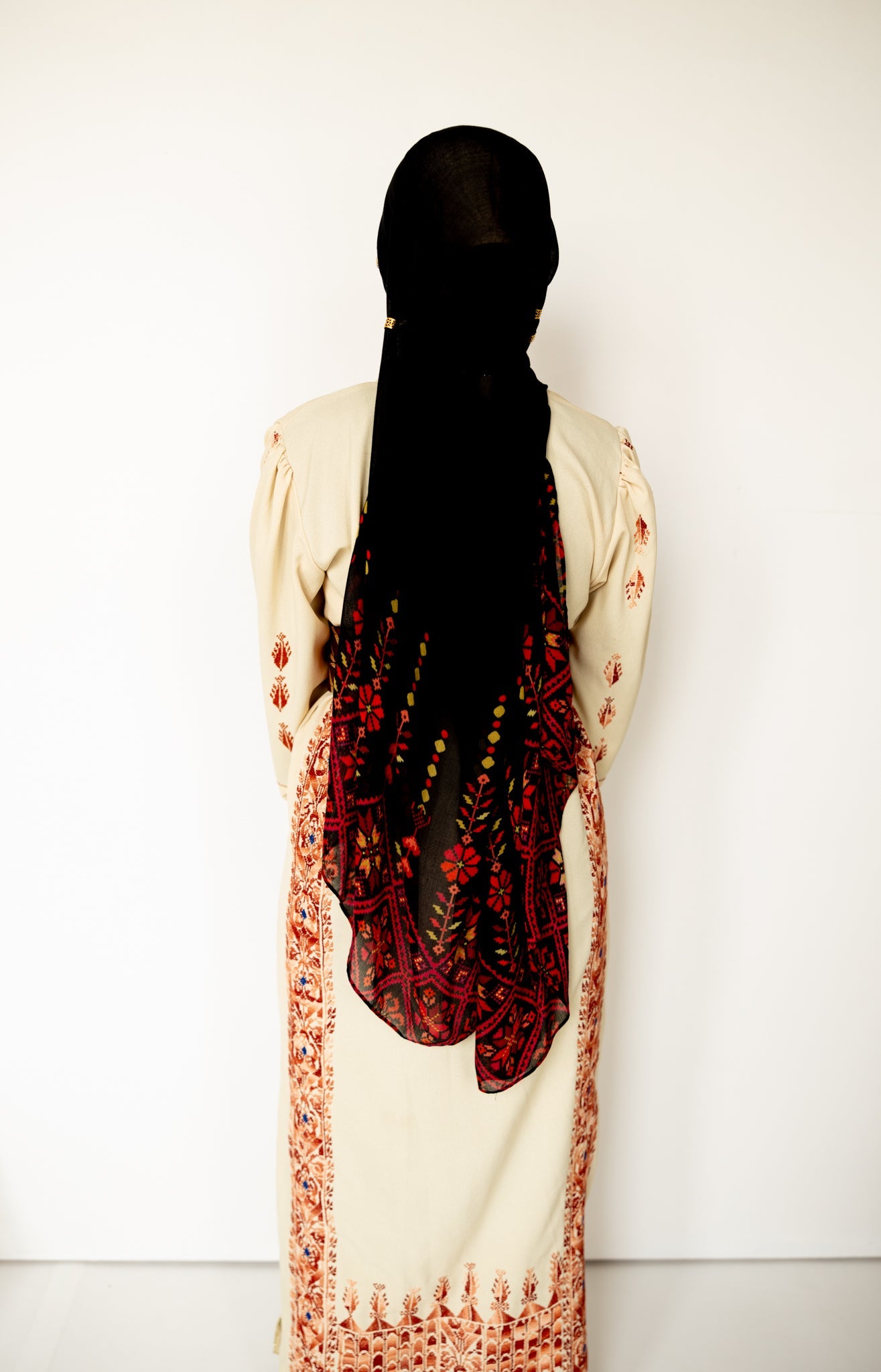 Modal Hijab - Tatreez Print