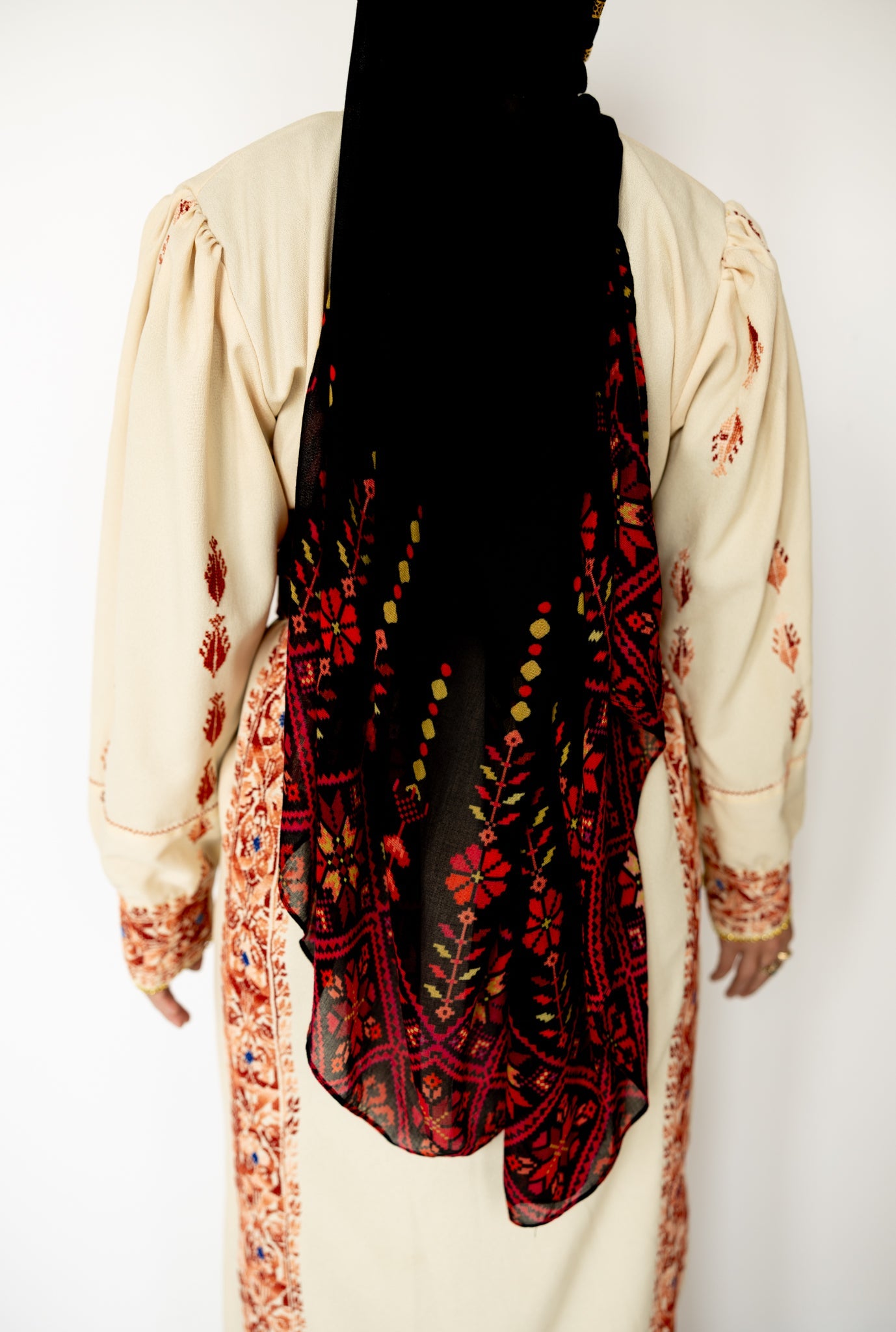 Modal Hijab - Tatreez Print