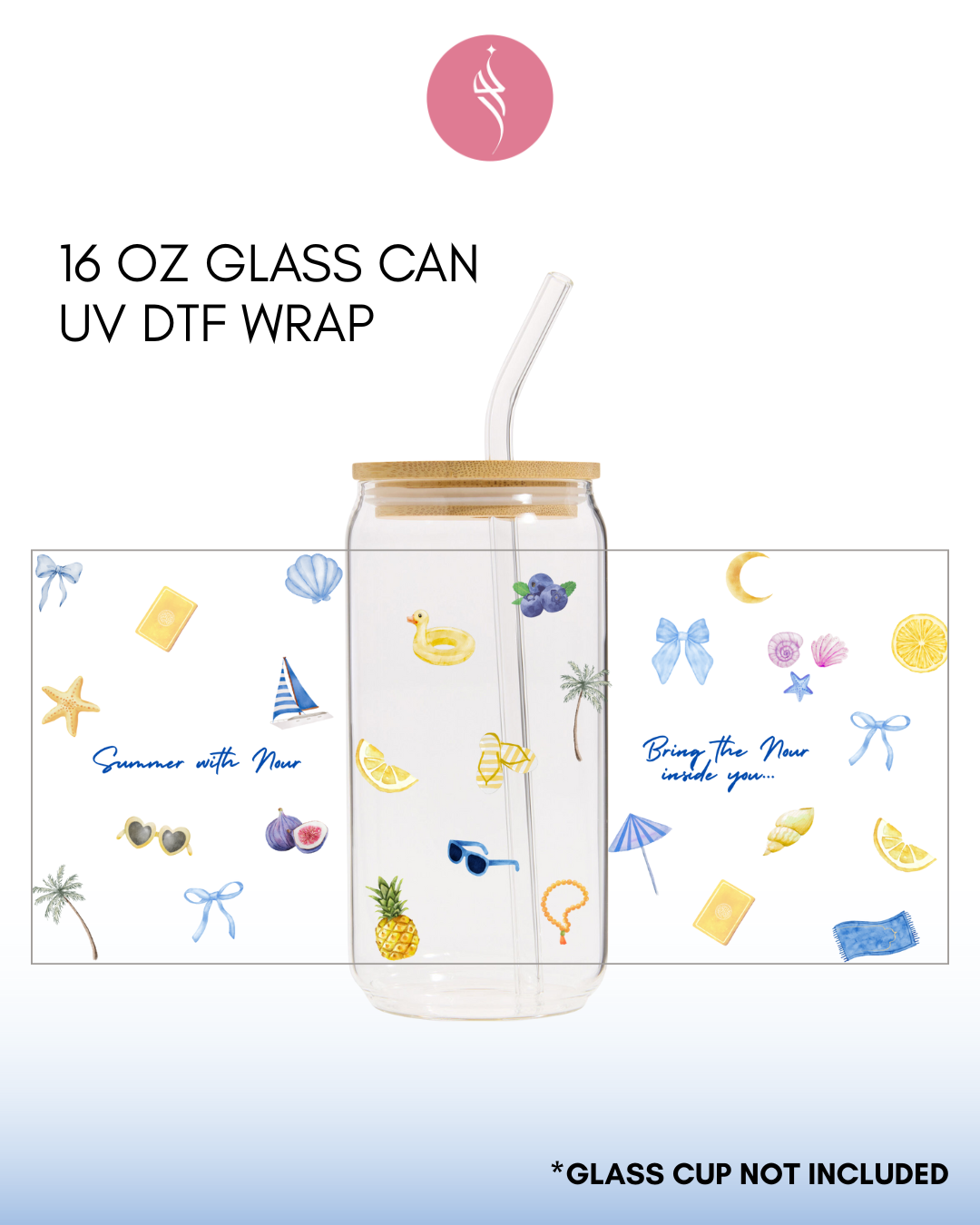 Summer with Nour UV DTF Sticker