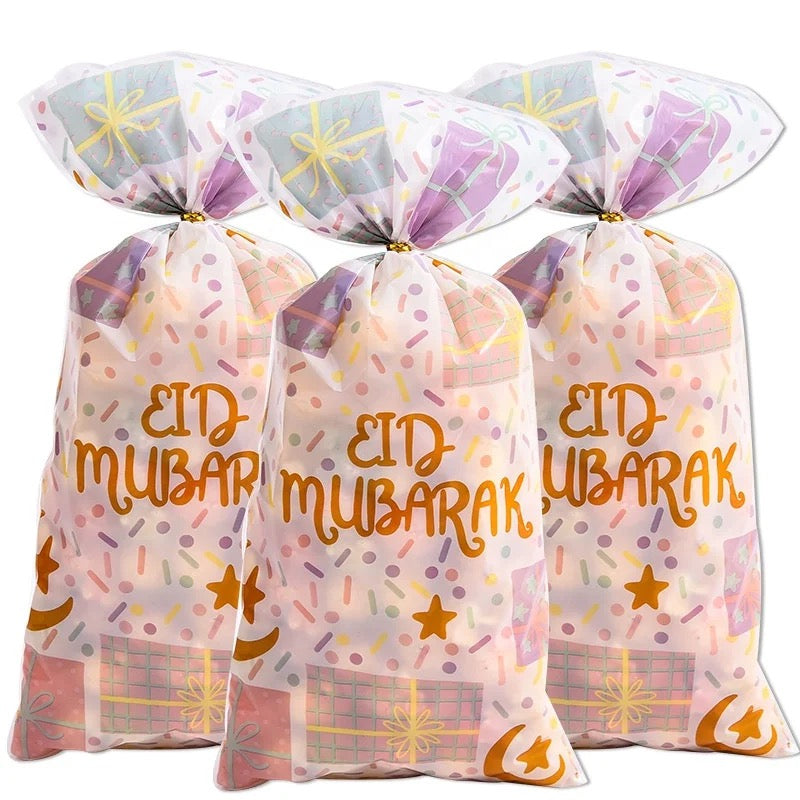 100 pcs Eid Mubarak treat bags