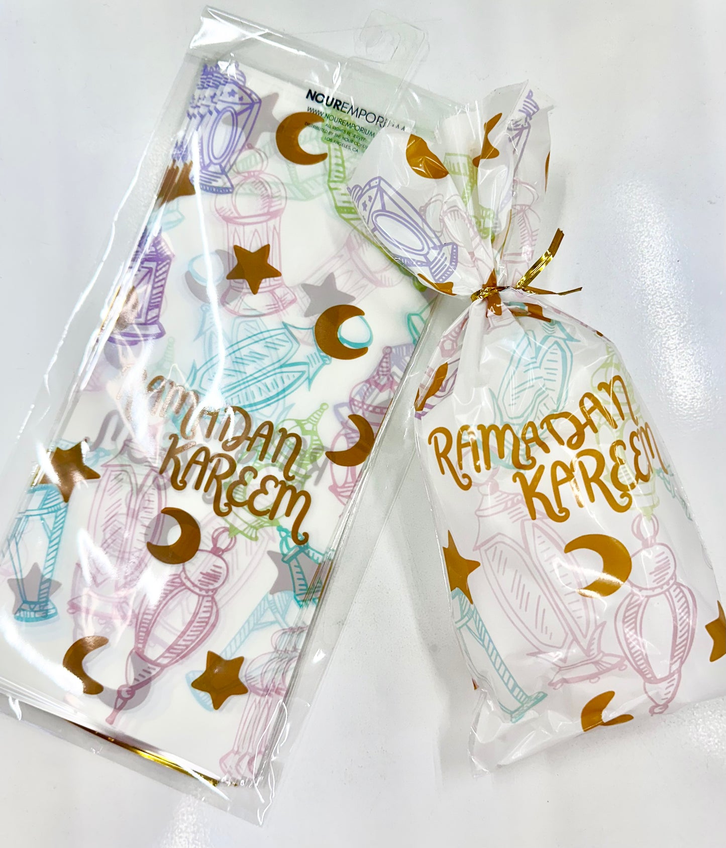 100 pcs Ramadan Mubarak treat bags