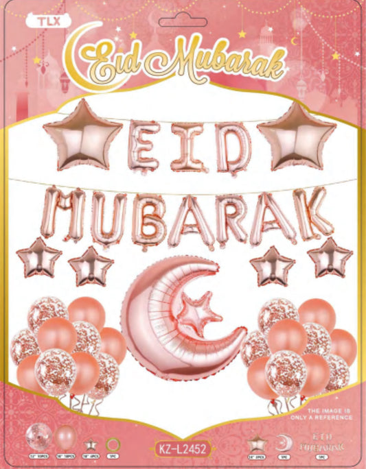 Pink Eid Balloon Party Sets