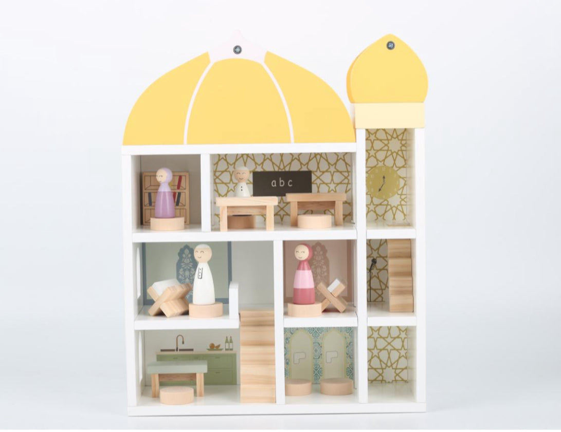Lil Nour Wooden Mini Masjid Dollhouse