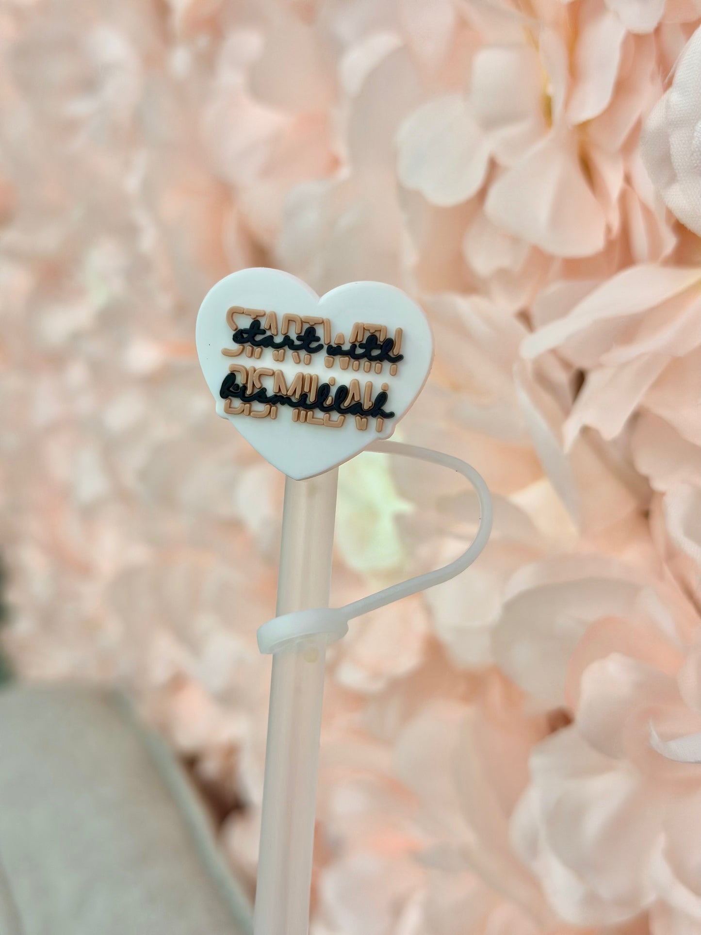 Start With Bismillah 10mm Straw topper