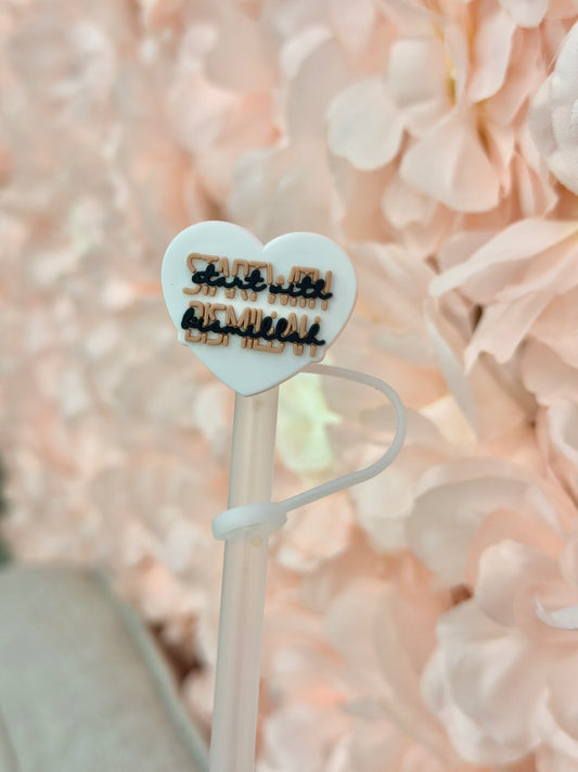 Start With Bismillah 10mm Straw topper