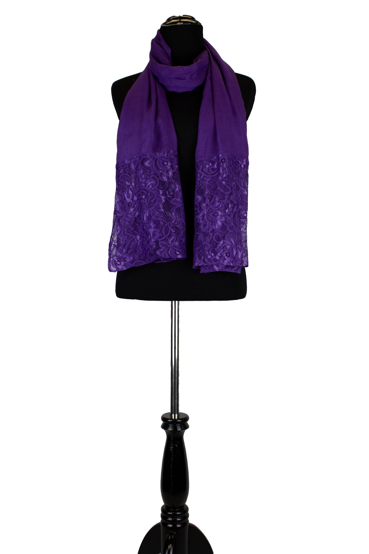 Modal Lace Hijab - Ultraviolet