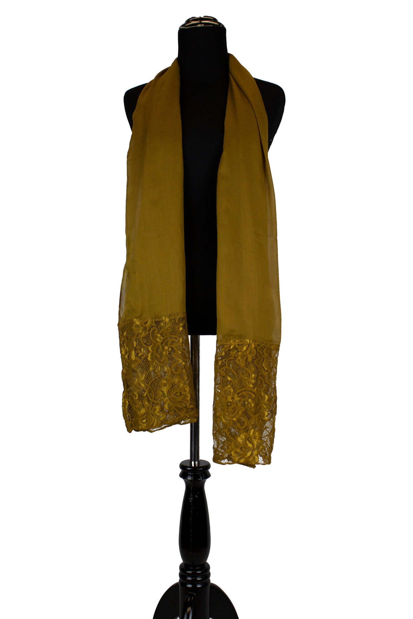 Modal Lace Hijab - Gold Mocha