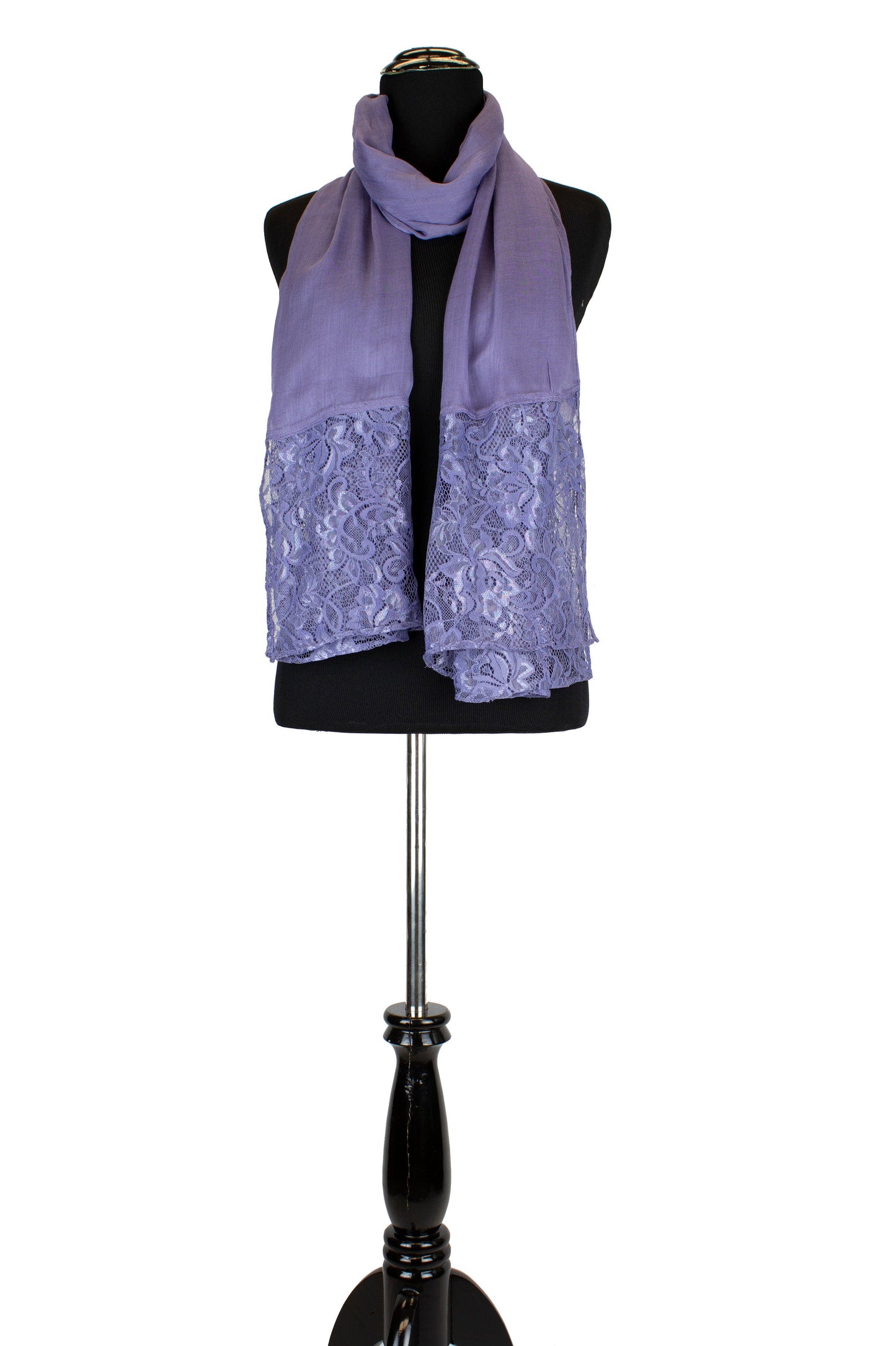 Modal Lace Hijab - Periwinkle