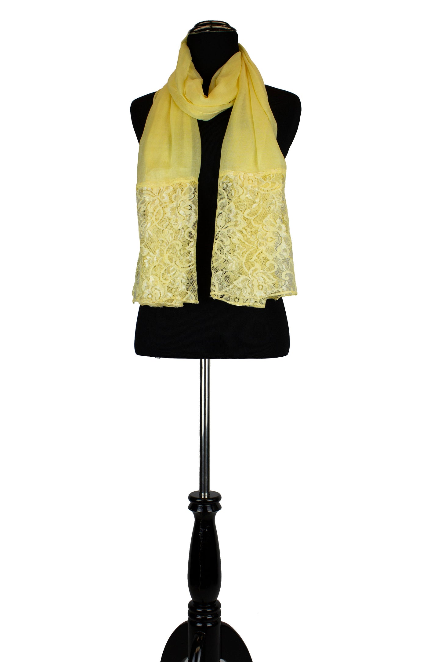 Modal Lace Hijab - Honey Yellow