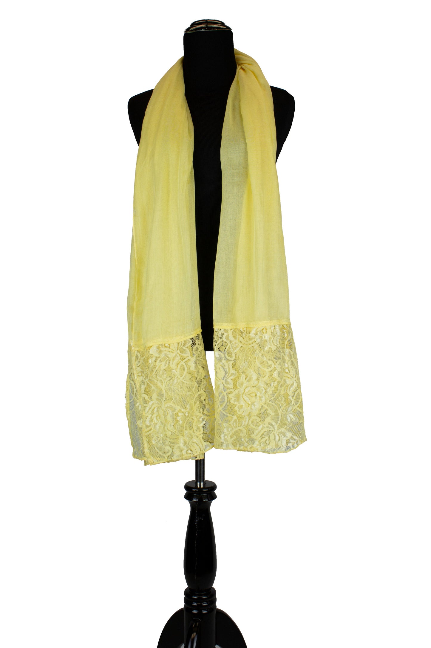 Modal Lace Hijab - Honey Yellow