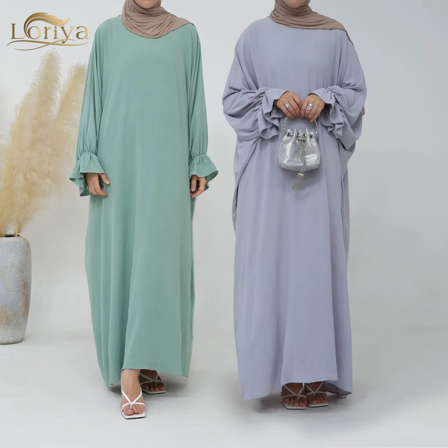 eid outfit 26- flower sleeves abaya