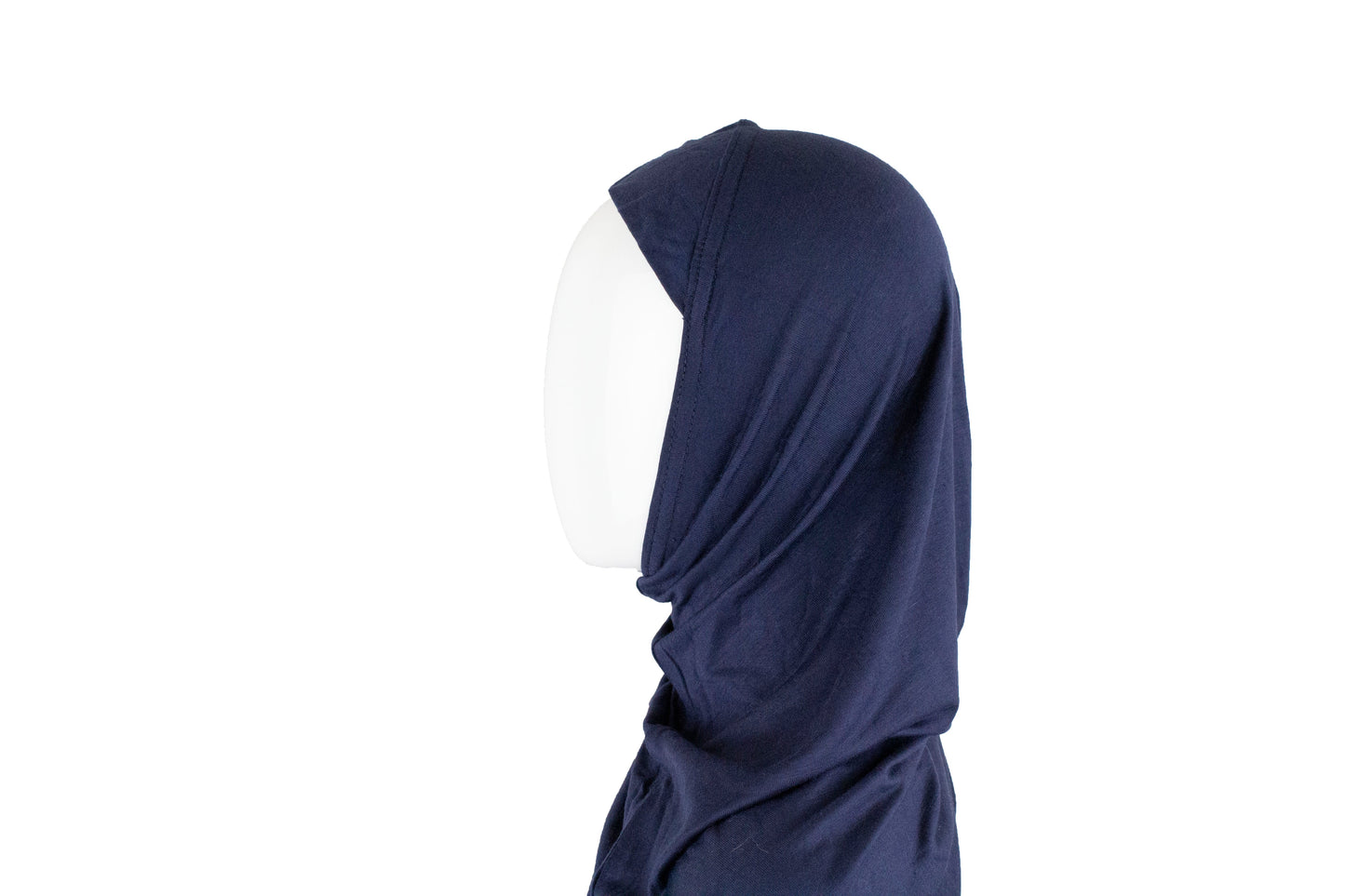 One Piece Slip on Jersey Hijab - Navy