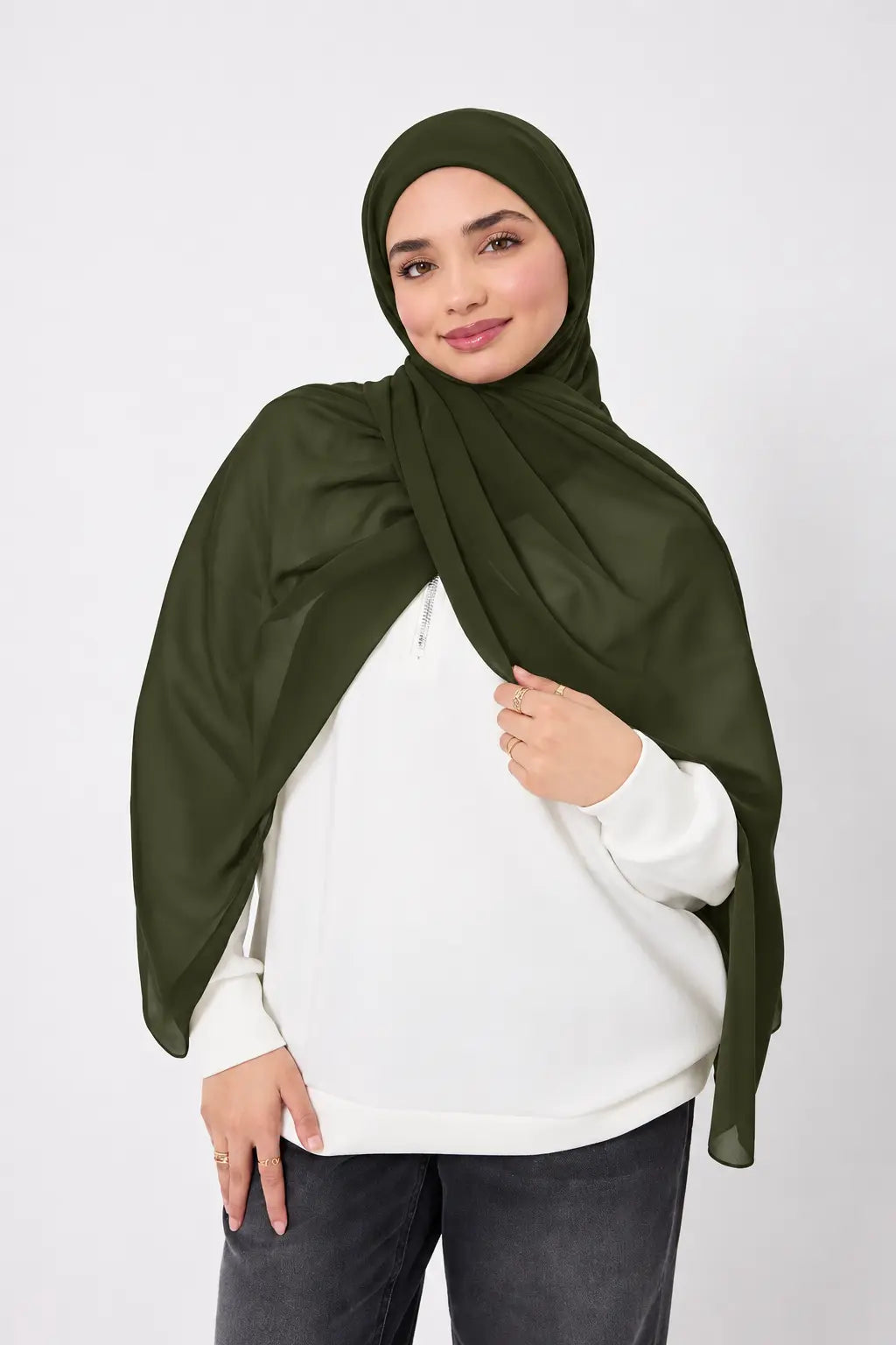 Instant Hijab - 2 in 1 Chiffon & Full Coverage