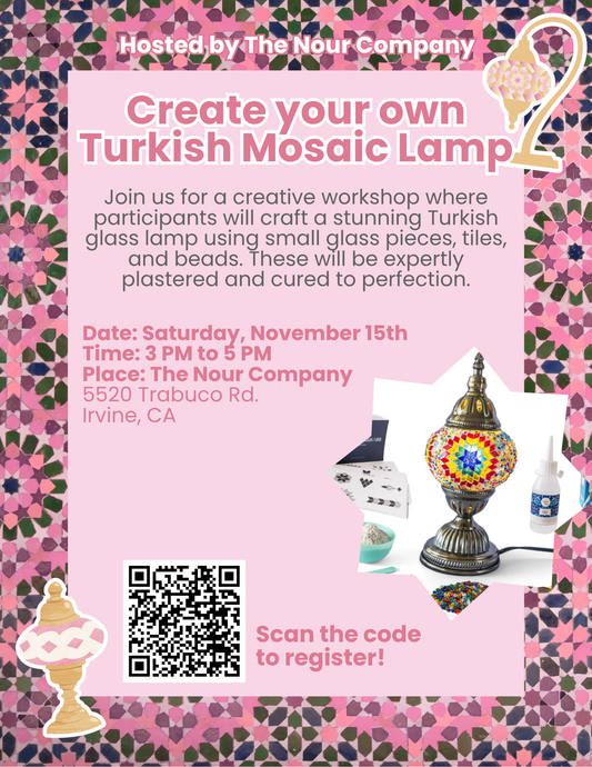 Ladies-only Mosaic Turkish Lamp Workshop