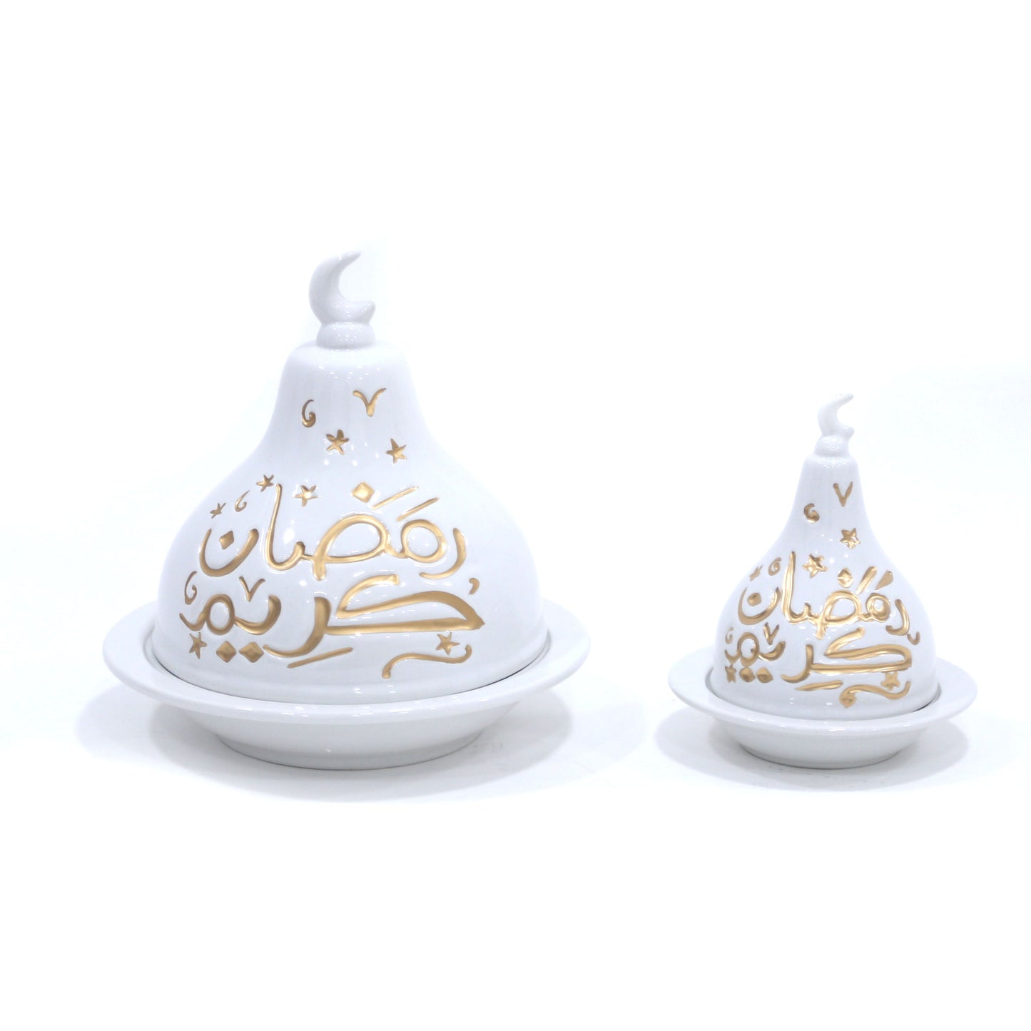 Timeless Whimsy Serve Dome with Ramadan Kareem Design
