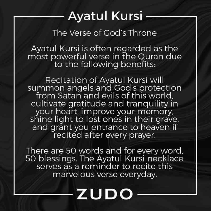 Mini Ayatul Kursi Necklace