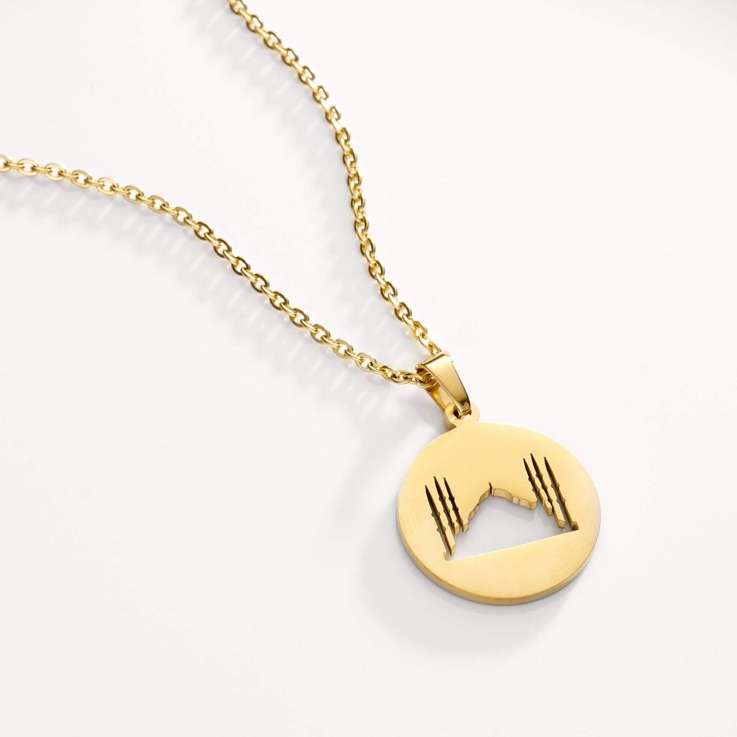 Blue Mosque Cutout Necklace