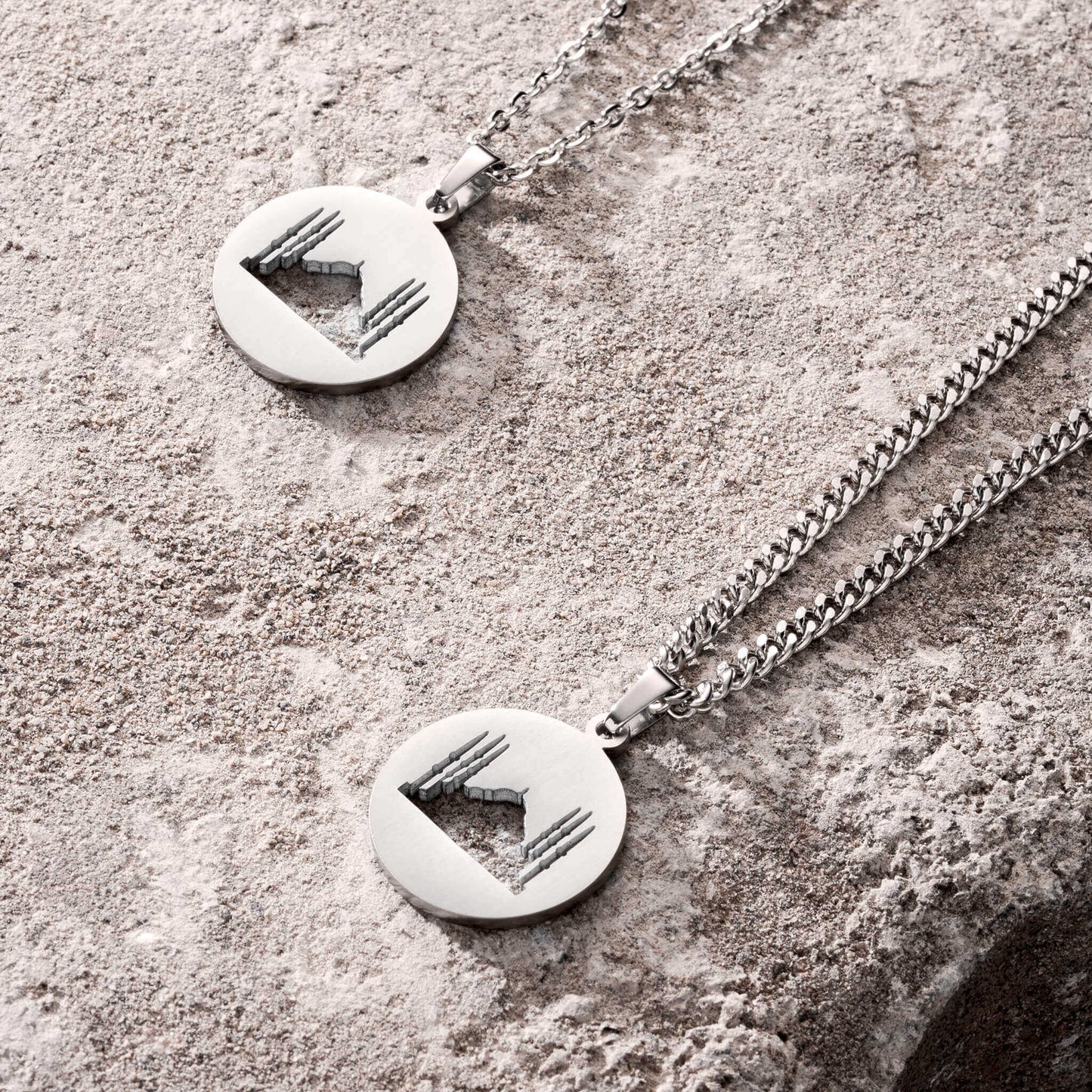 Blue Mosque Cutout Necklace