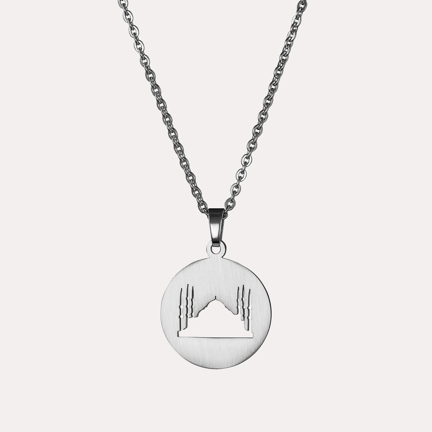 Blue Mosque Cutout Necklace