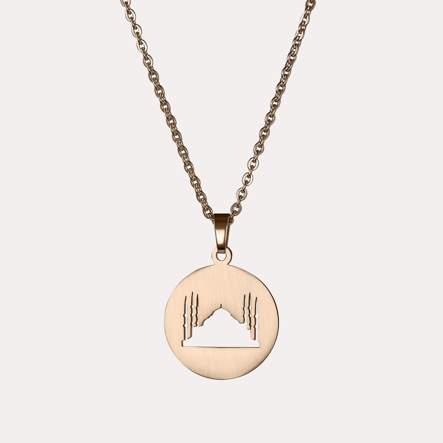Blue Mosque Cutout Necklace