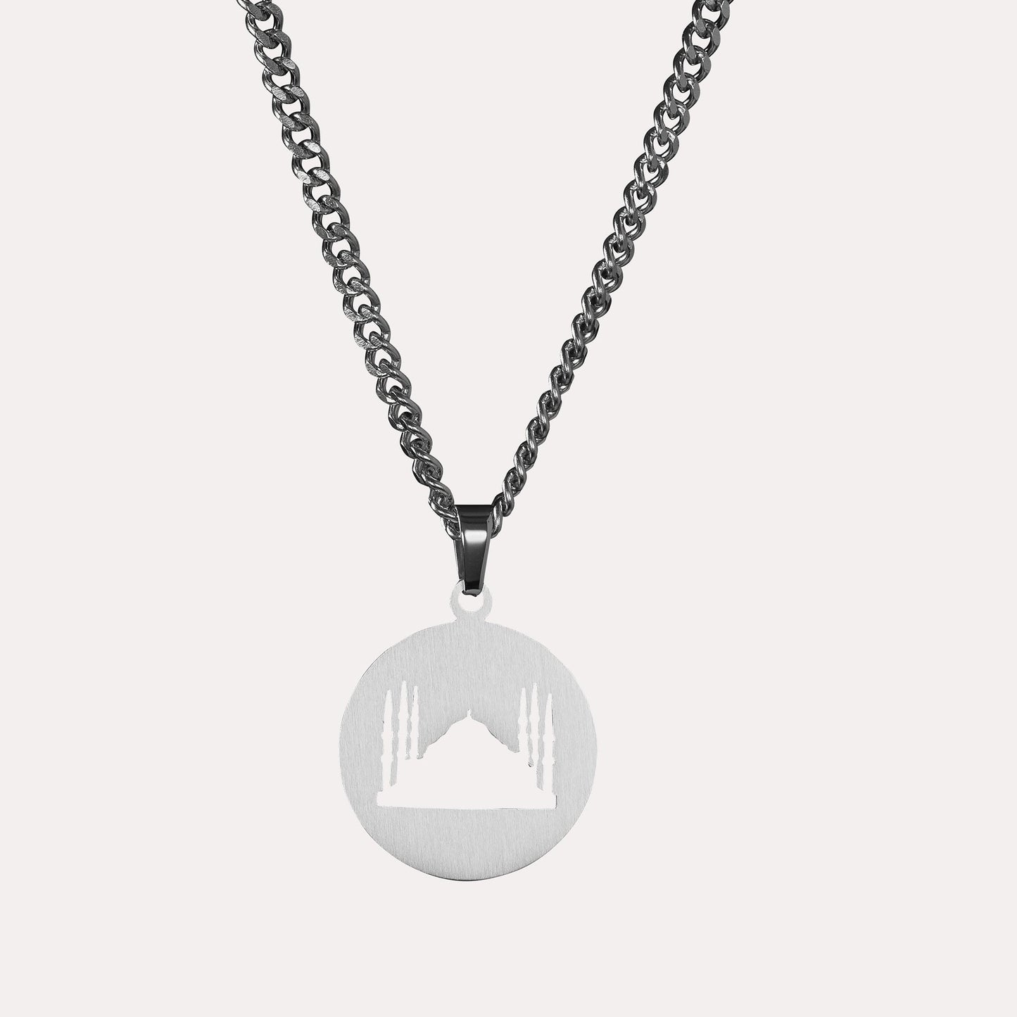 Blue Mosque Cutout Necklace