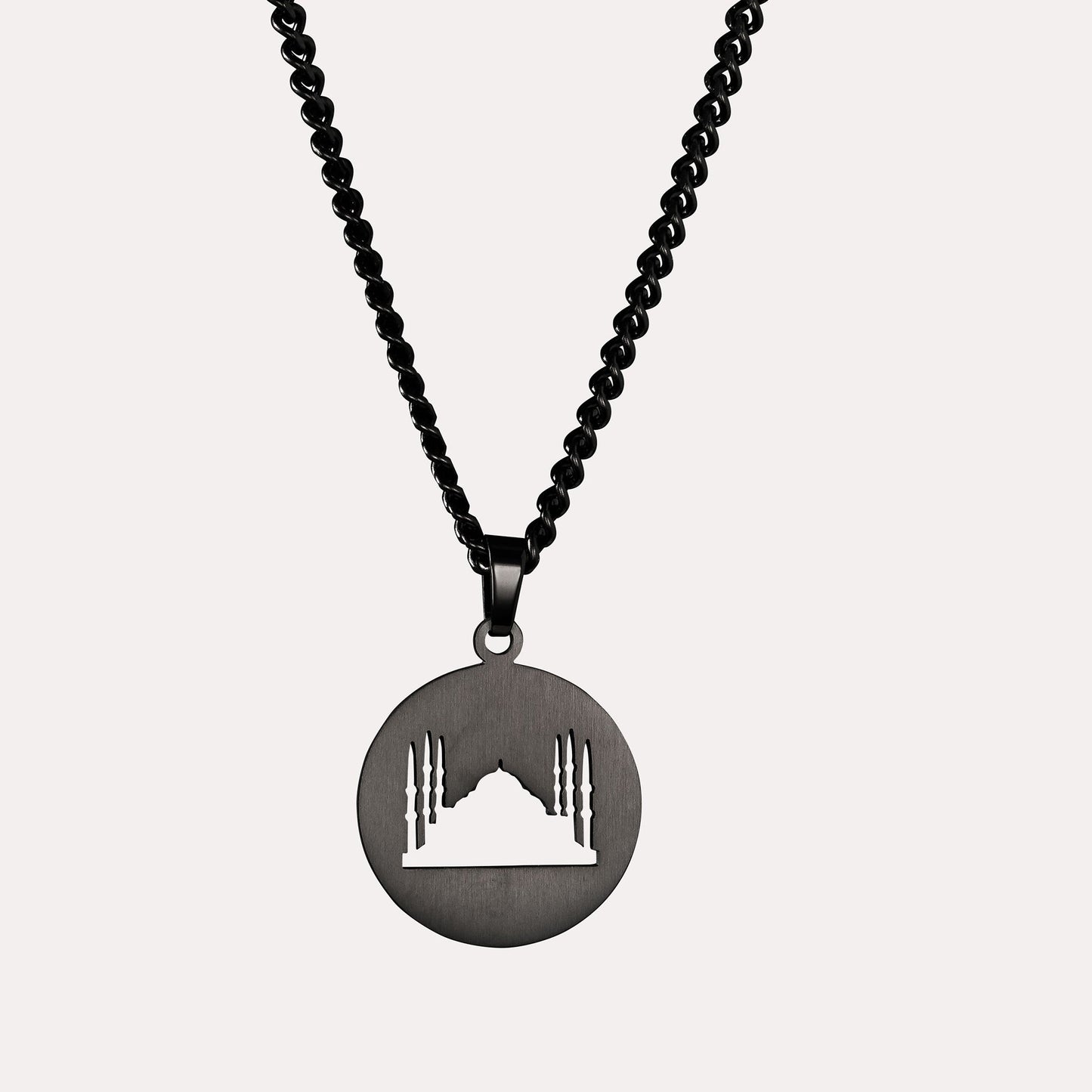 Blue Mosque Cutout Necklace