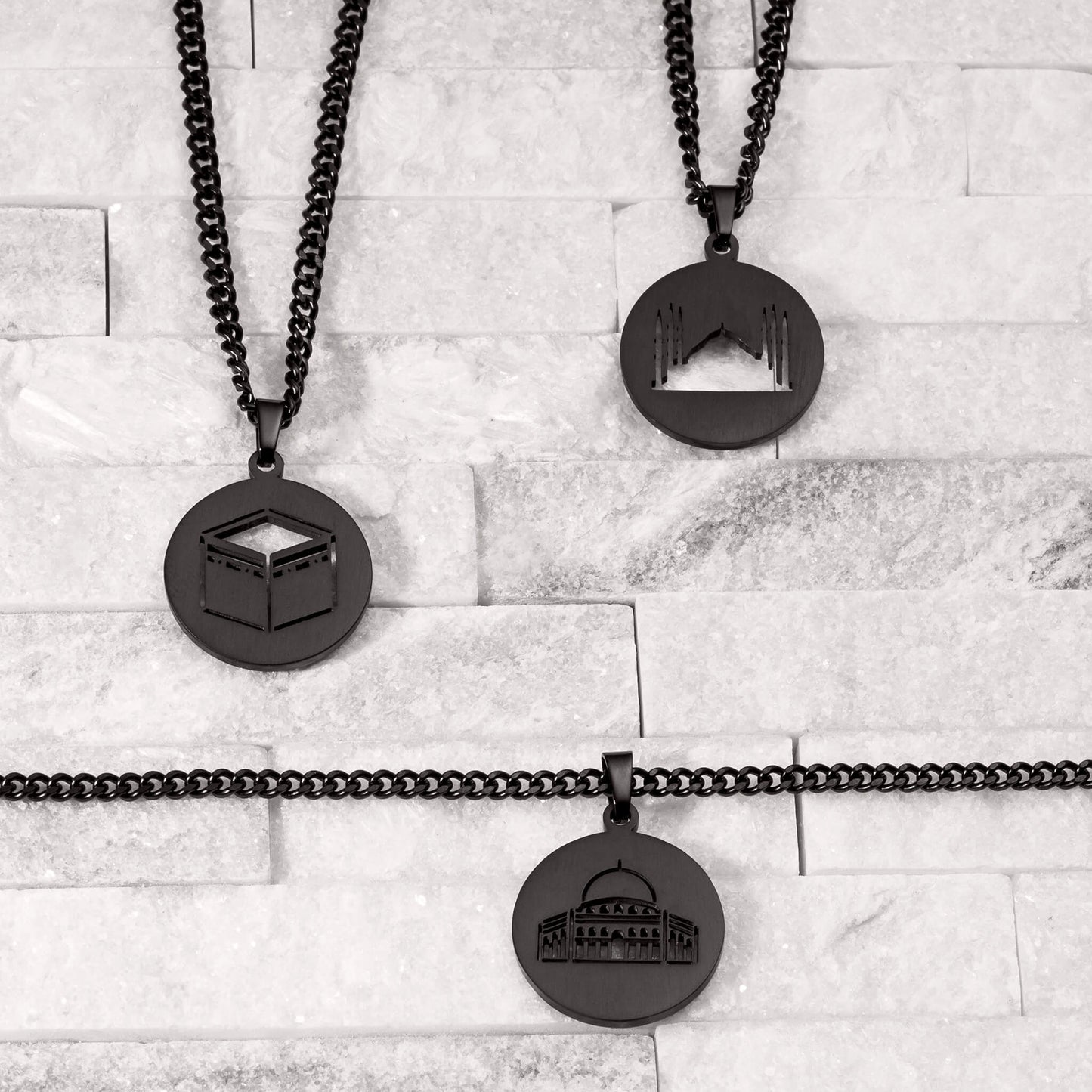 Blue Mosque Cutout Necklace