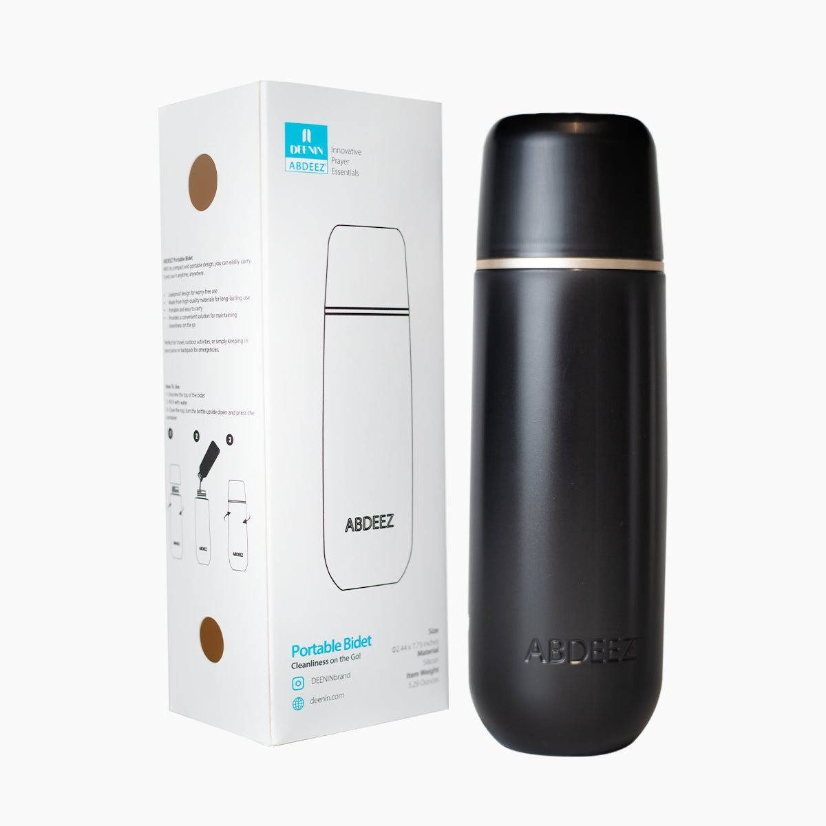 ABDEEZ Portable Bidet Leakproof and Convenient Solution for Freshness on the go