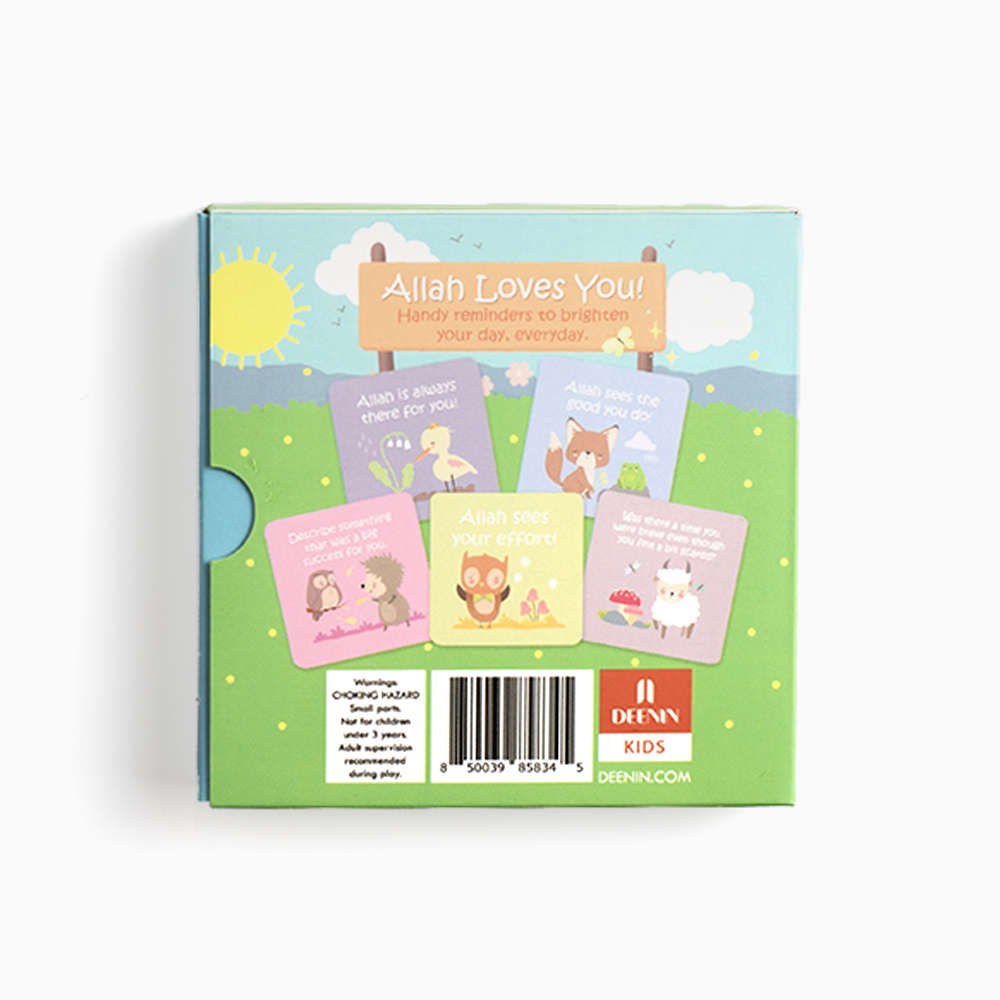 DEENIN Kids "Allah Loves You!" Affirmation and Memory Cards