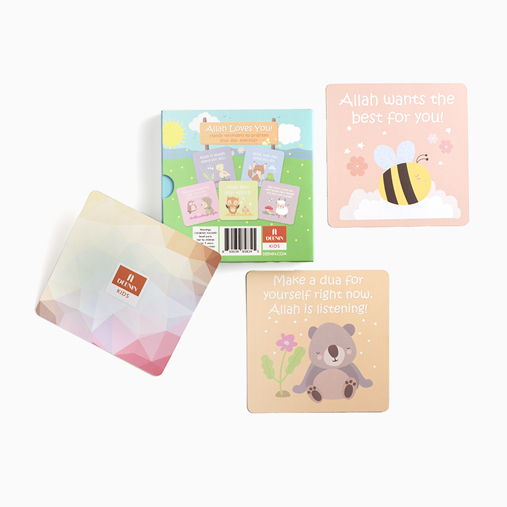 DEENIN Kids "Allah Loves You!" Affirmation and Memory Cards