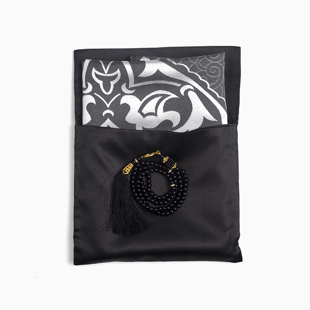 Ebadat Gift Prayer Mats with Matching Prayer Beads - Beautifully Designed for a Meaningful Gift