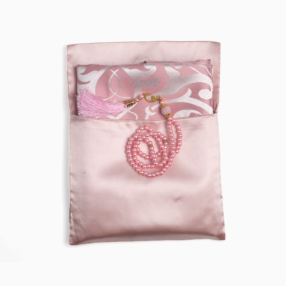 Ebadat Gift Prayer Mats with Matching Prayer Beads - Beautifully Designed for a Meaningful Gift