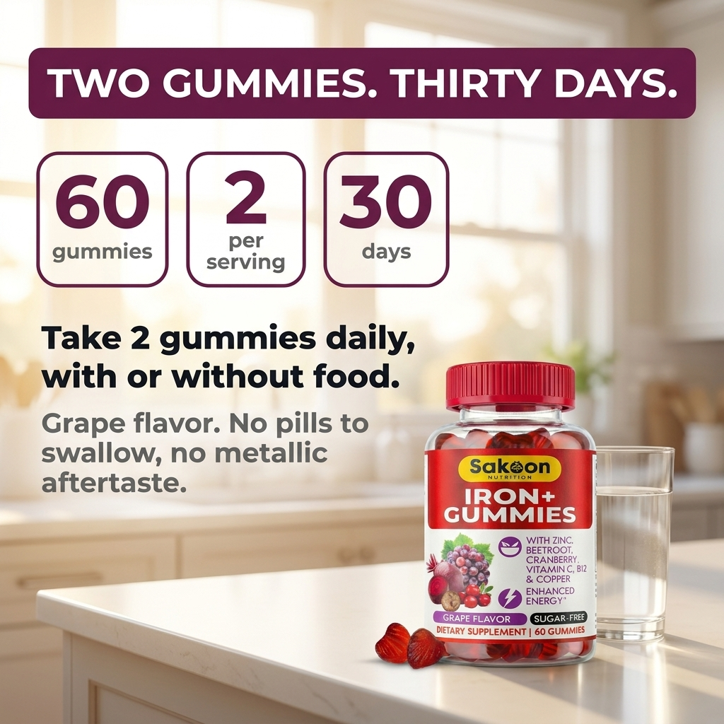 Sugar-Free Iron Gummies