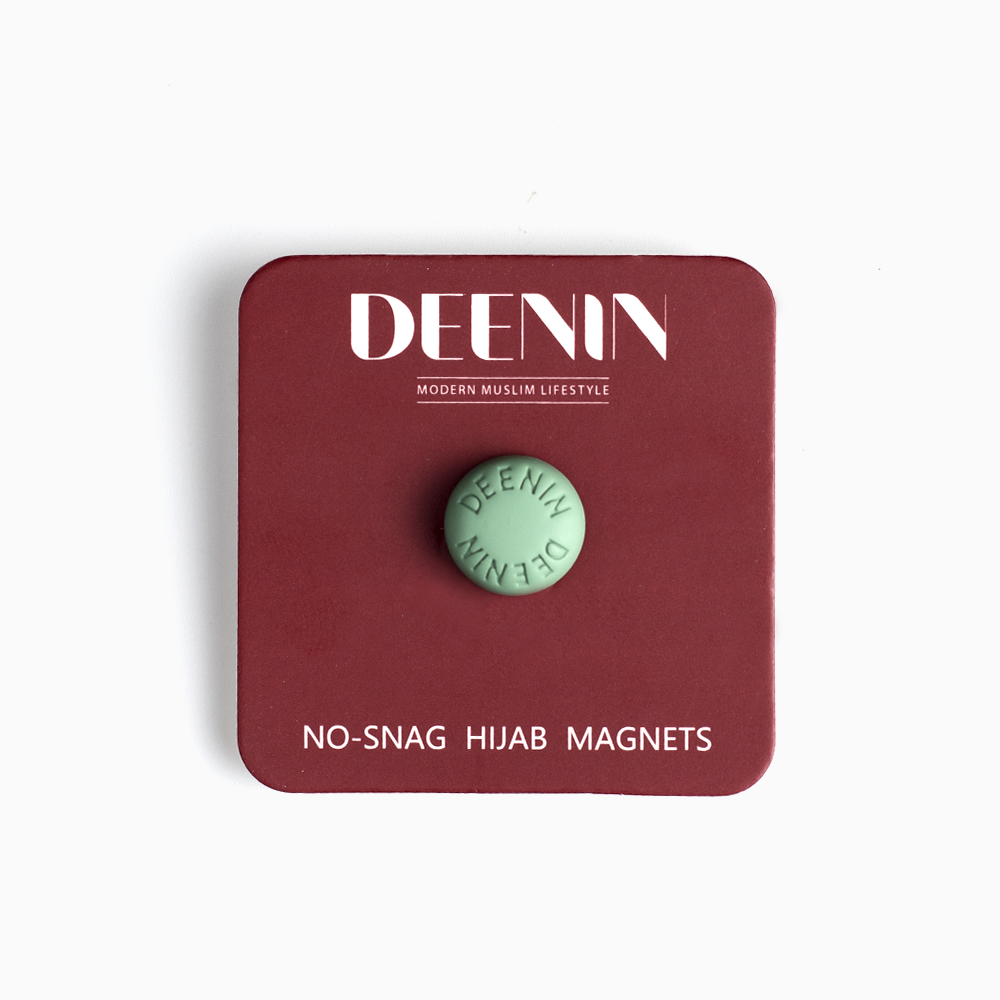 DEENIN Strong Magnetic Hijab Magnets - Secure Hold Without Damaging Your Scarf