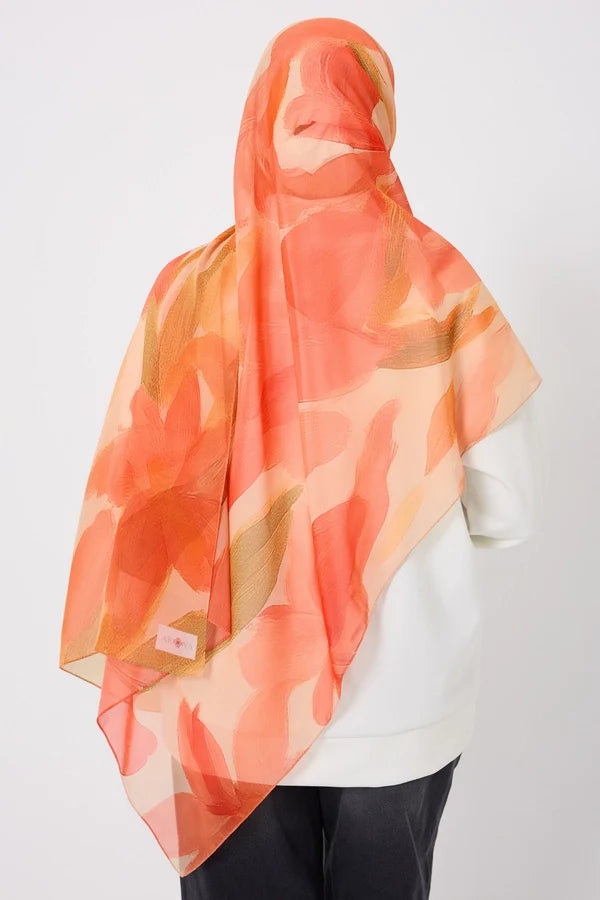 Printed Chiffon Hijab - Summer Iris