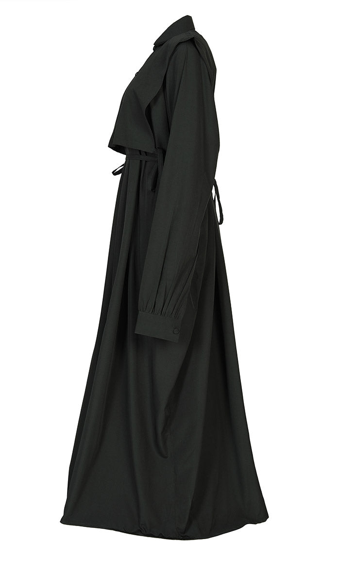 Women's Black Kashibo Abaya With Short Jacket