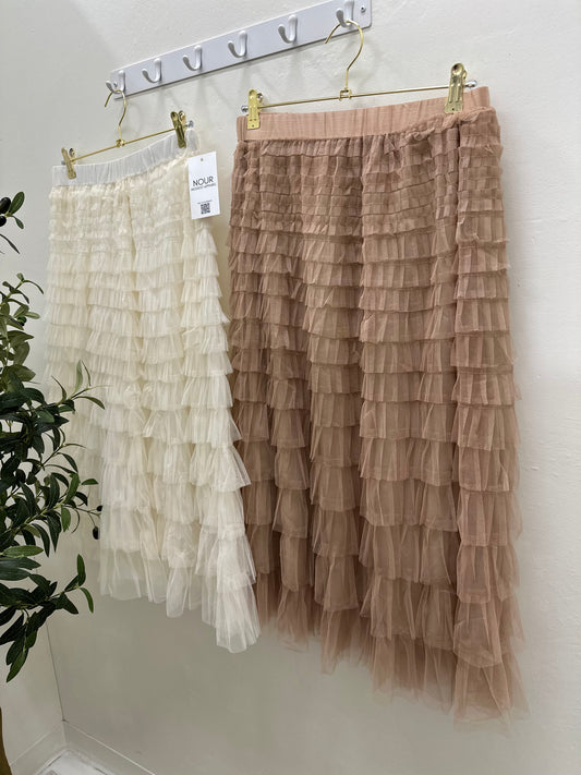 Tulle Midi Skirt