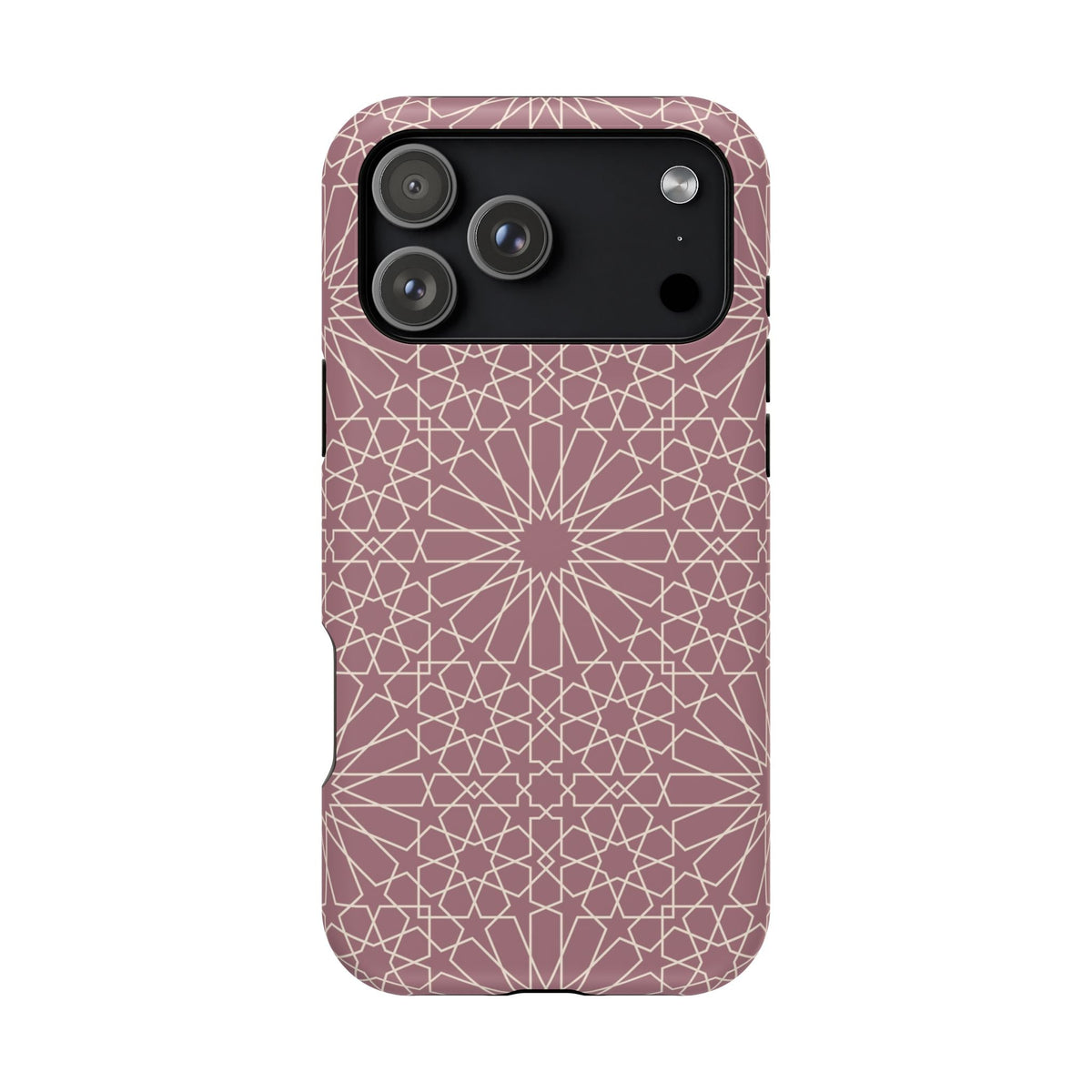 Pink Flower 🌸 Geometric Design Iphone Magnetic Tough Case