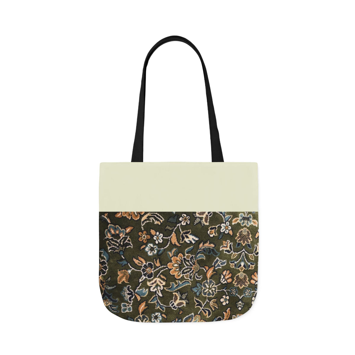 Rawdah Canvas Tote Bag, 3-Color Straps