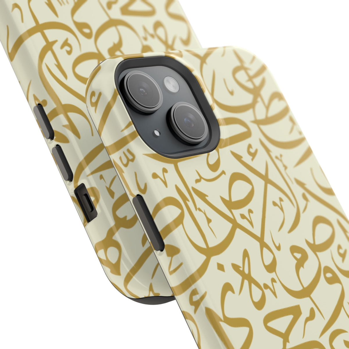 Beige and Gold Arabic Letters  Iphone Magnetic Tough Cases