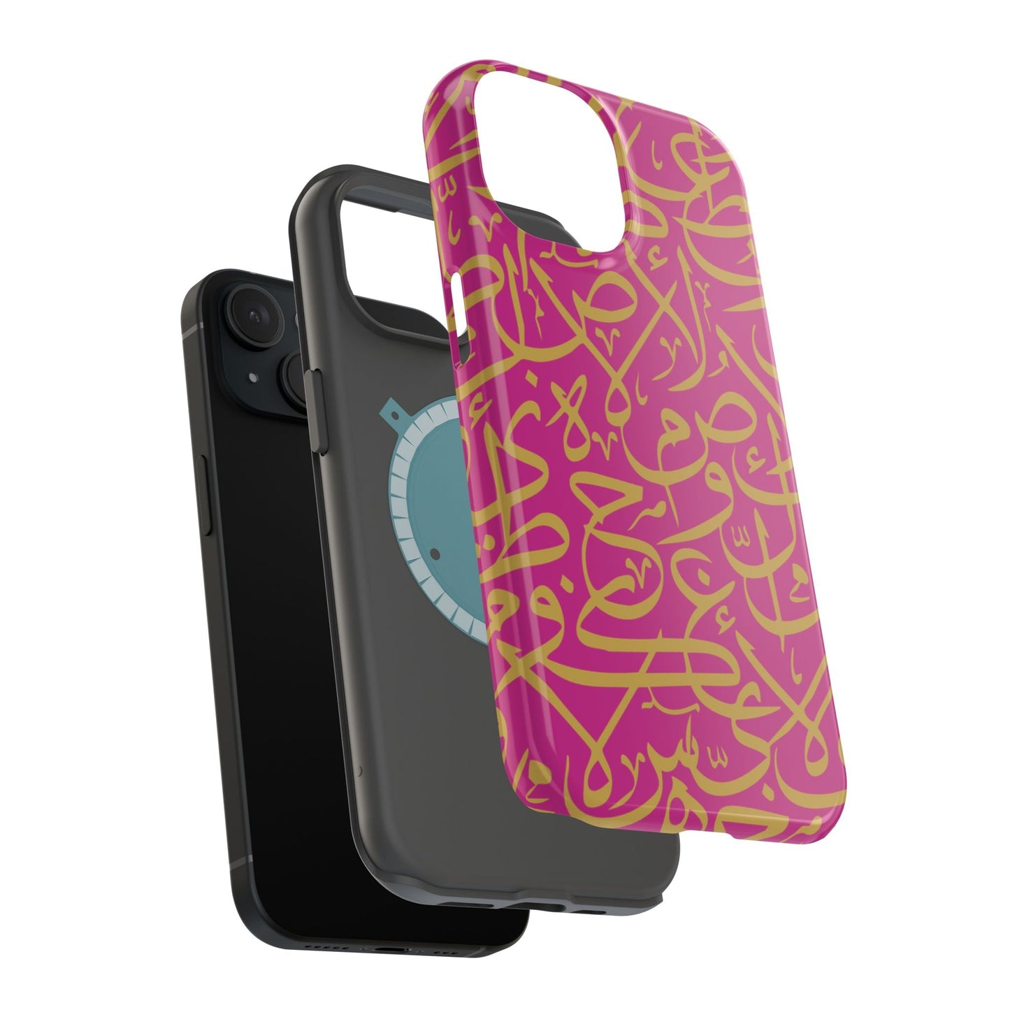 Pink and Gold Arabic Letters  Iphone Magnetic Tough Cases