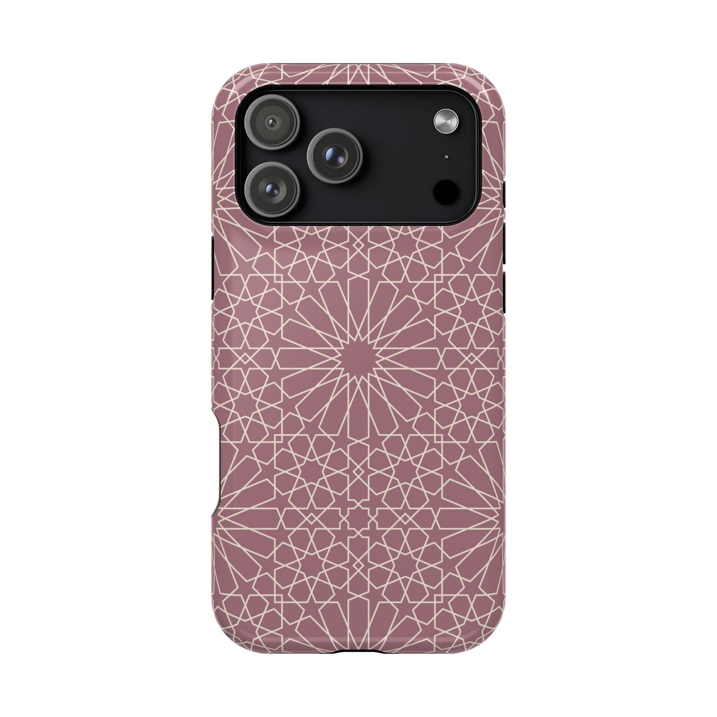 Pink Flower 🌸 Geometric Design Iphone Magnetic Tough Case